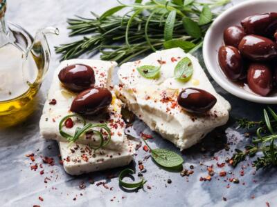 Olive, olio e feta