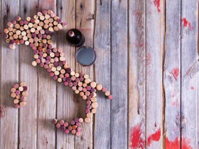 La mappa dell'Italia del vino rosso