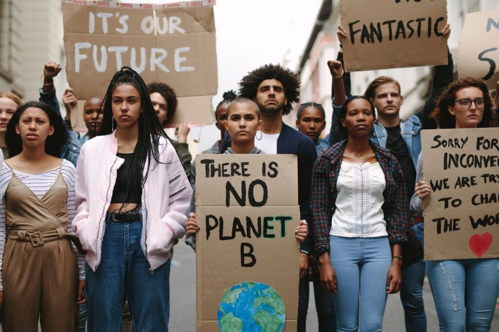 Giovani attivisti per il cambiamento climatico