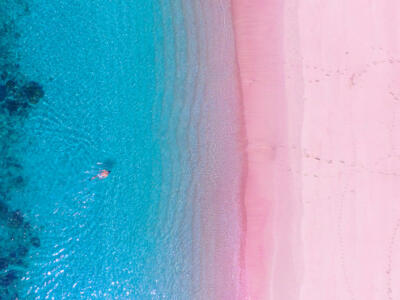 Spiagge di sabbia rosa