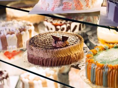Torte nel banco pasticceria
