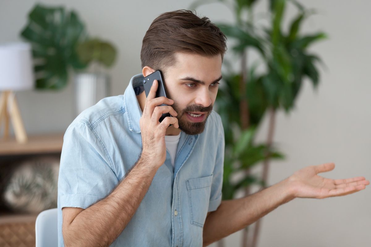 Un utente disturbato da un call center