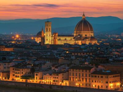 Firenze di notte da Piazzale Michelangelo