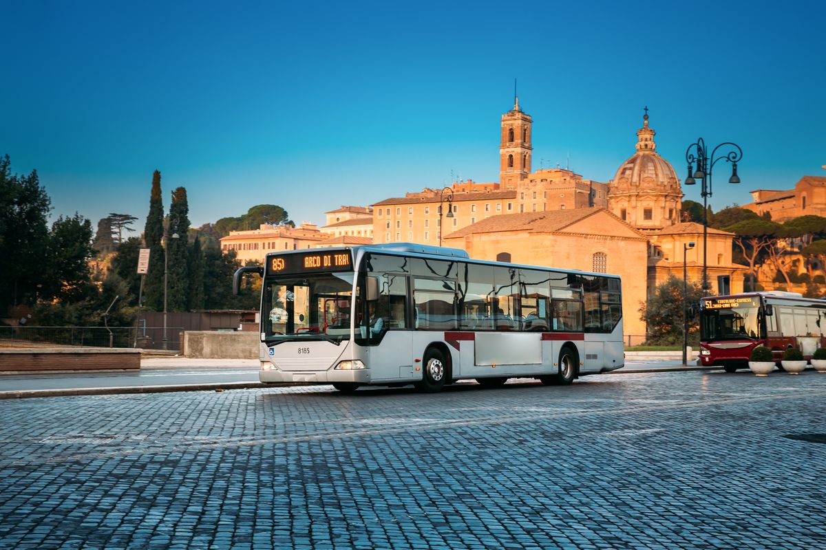 pullman autobus citta roma gita