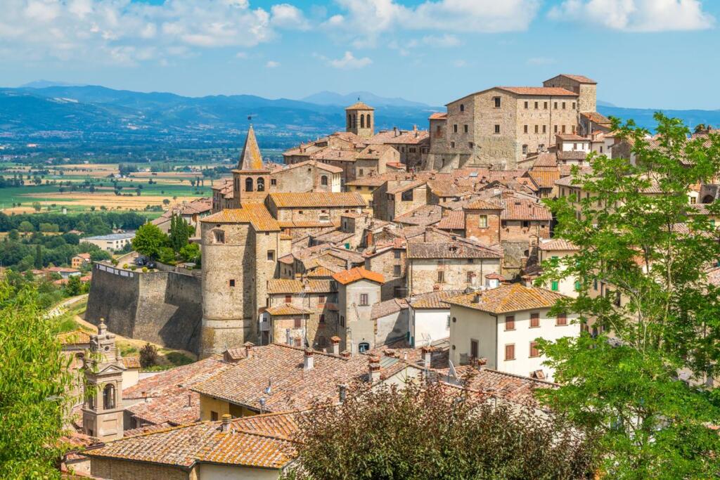 Panoramica Anghiari Arezzo Toscana Italia