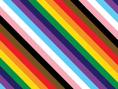 La bandiera della comunità LGBTQIA+