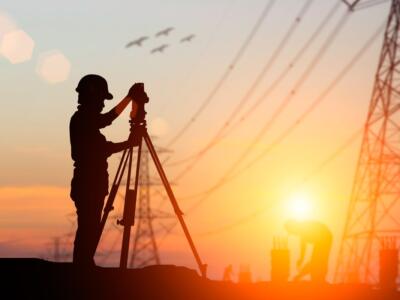 Ingegnere impegnato in costruzioni