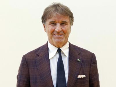 Un primo piano di Brunello Cucinelli