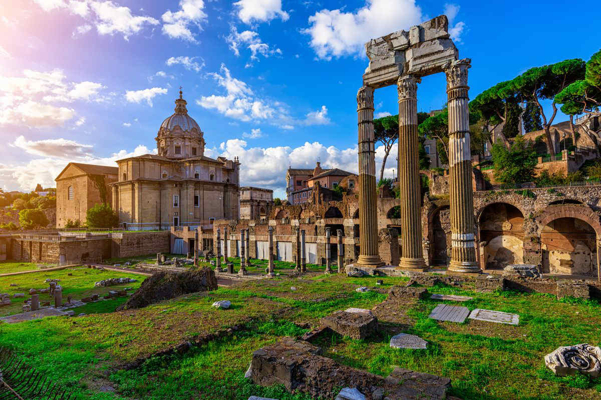 panoramica foto foro cesare a roma