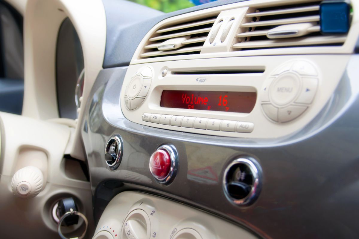 L'interno di una Fiat 500