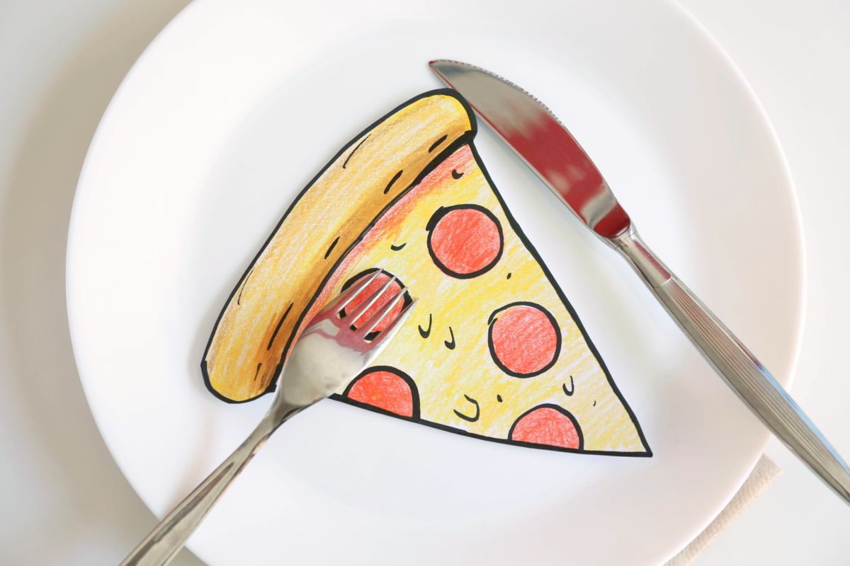 Pizza disegnata