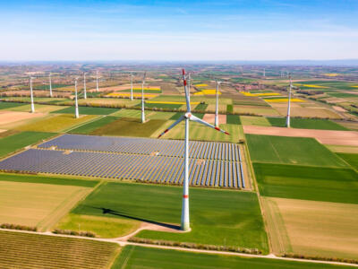 Un parco agrovoltaico