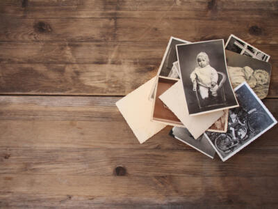 Fotografie di famiglia in bianco e nero