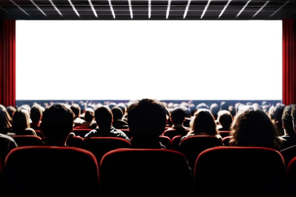 Spettatori in una sala cinematografica
