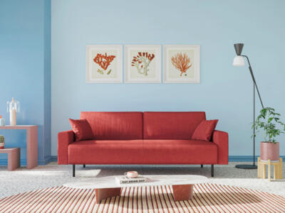 divano moderno in velluto morbido divani store