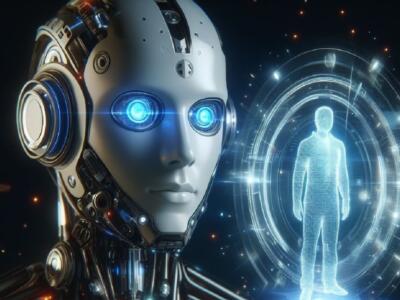 Un robot combinato con l'AI