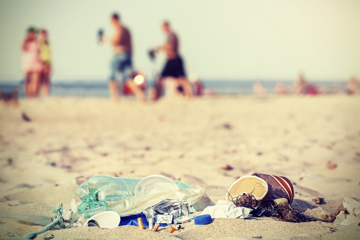 Immondizia in spiaggia