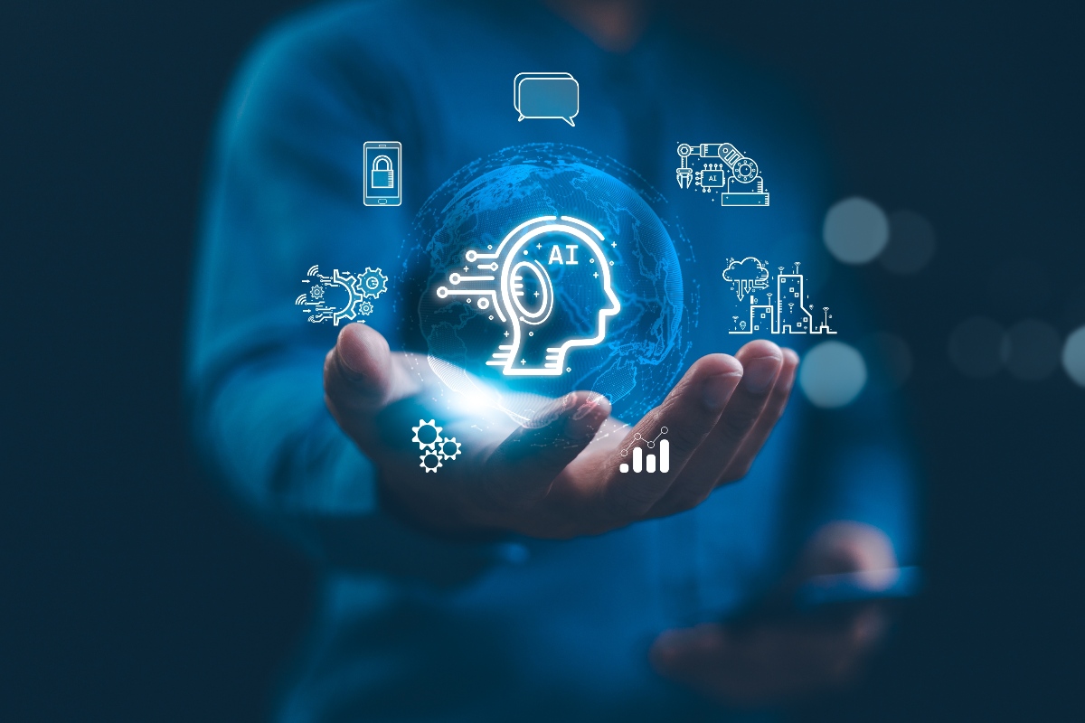 L'intelligenza artificiale rappresentata concettualmente