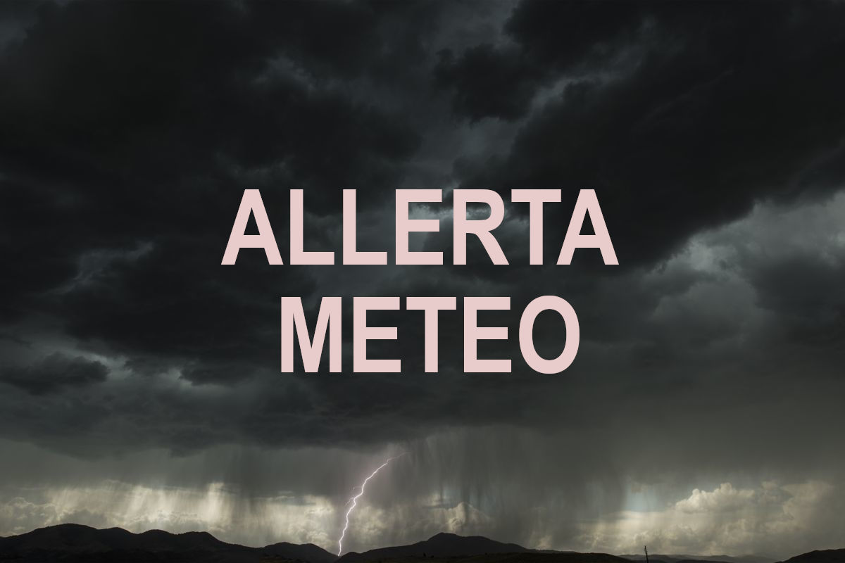 Situazione di allerta meteo per temporali in arrivo