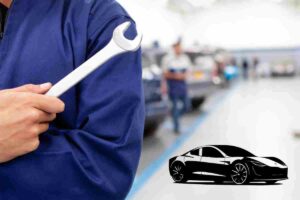 Tesla riparazioni smontata