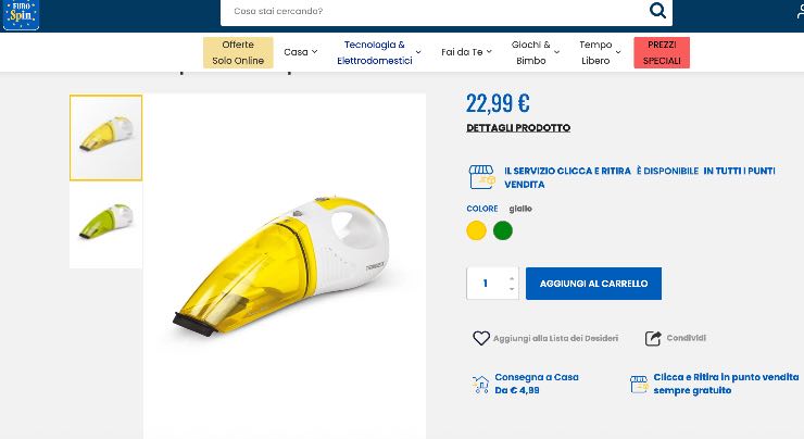 Nuovo aspiratore polvere