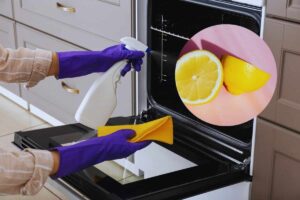 pulire il forno con il limone
