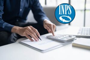 Uomo calcolatrice documenti