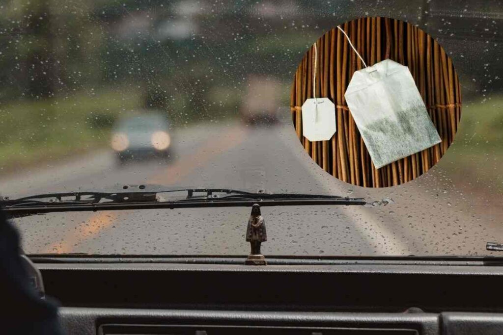 bustina da tè sul cruscotto alleato contro le multe