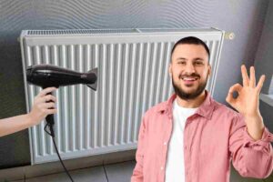 termosifone il trucco del phon per eliminare la polvere