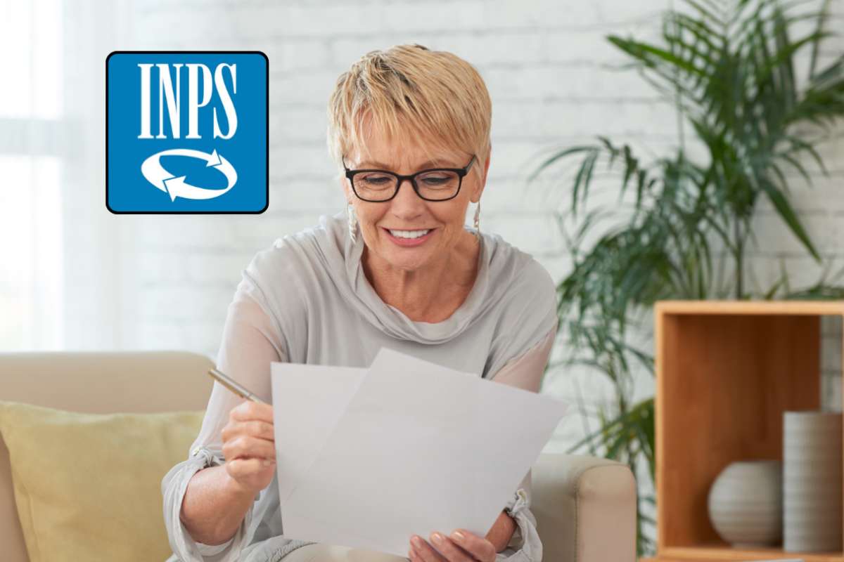 Donna documenti logo INPS