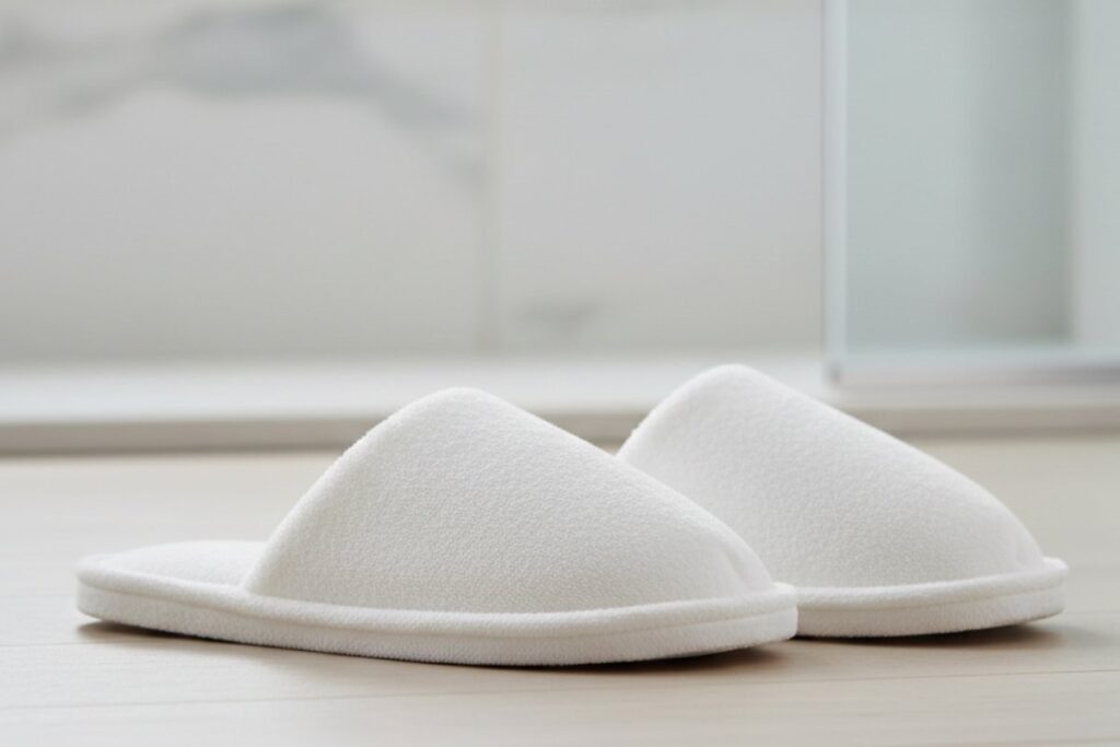 accappatoio riciclo pantofole