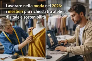 giovani che lavorano nel mondo della moda