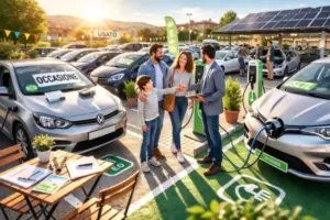 famiglia che acquista un auto