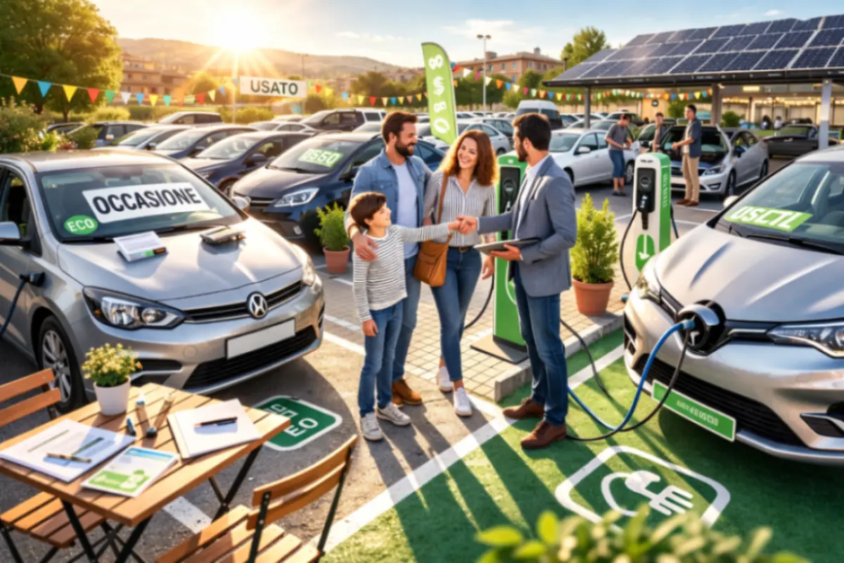 famiglia che acquista un auto