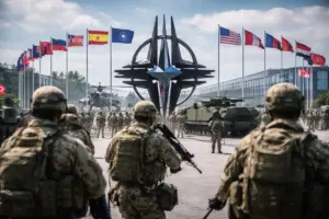 militari e simboli della Nato