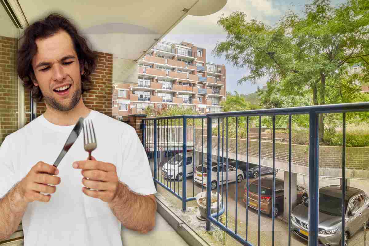 trucco piccioni balcone