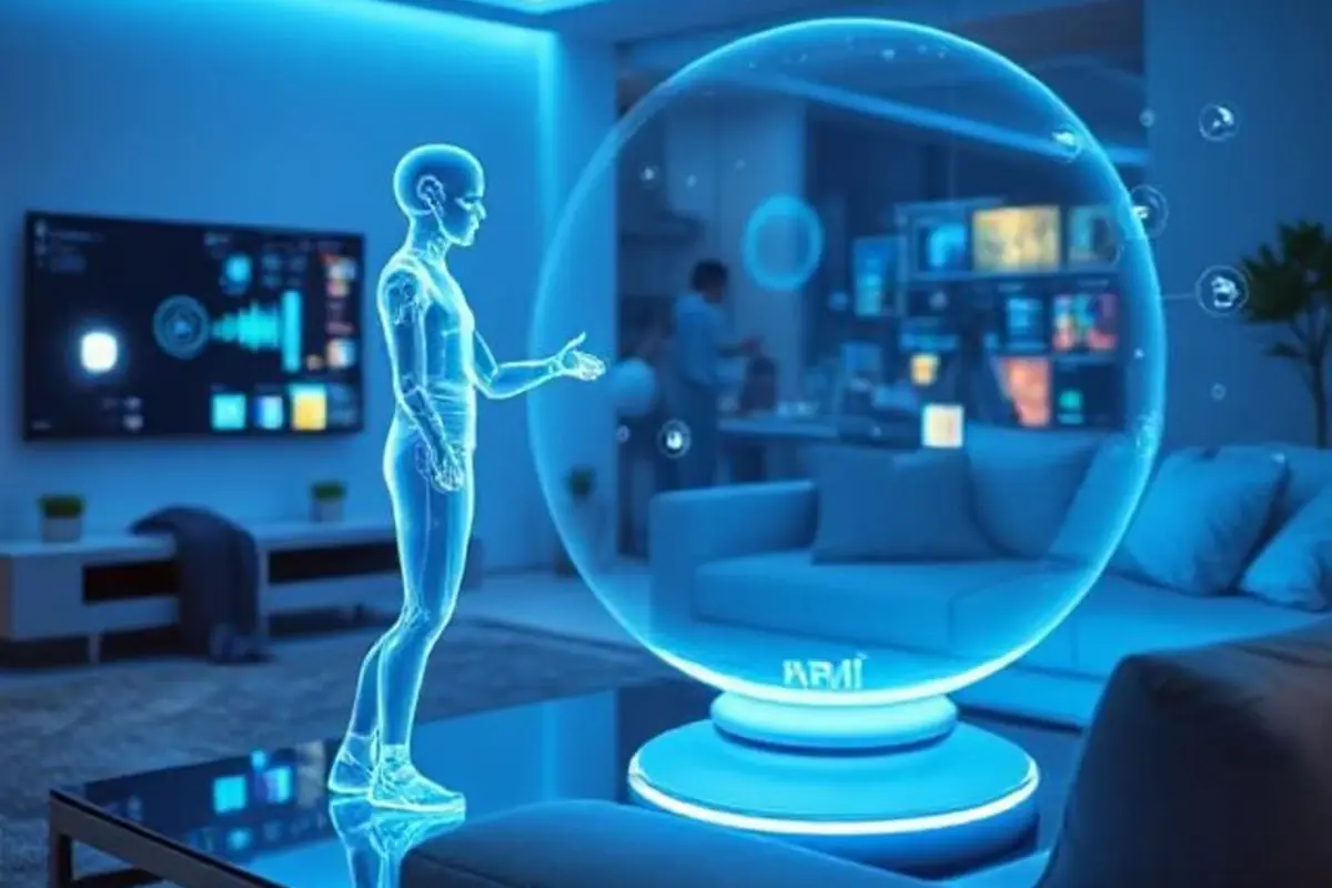 Persona utilizza un sistema di intelligenza artificiale per analizzare dati e prendere decisioni complesse