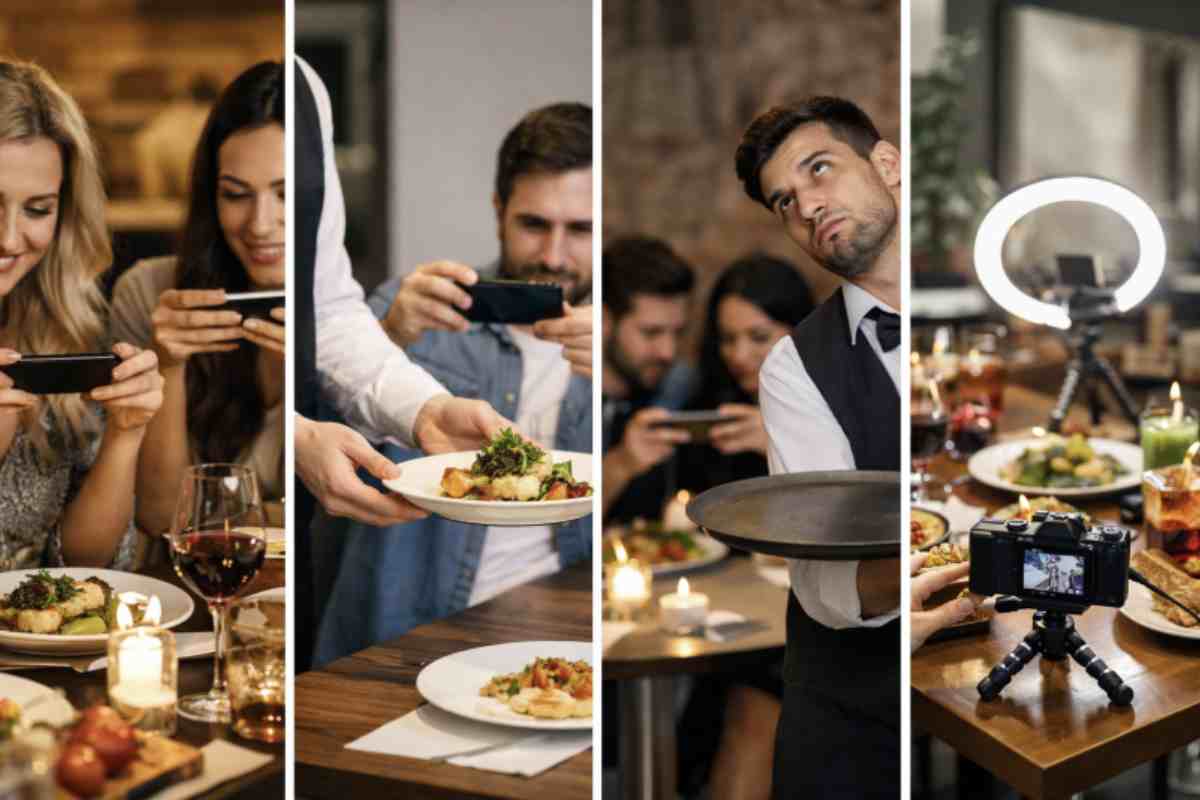 Il punto più interessante riguarda il cambiamento culturale. Il ristorante non è più solo un luogo dove mangiare, ma anche uno spazio da raccontare.