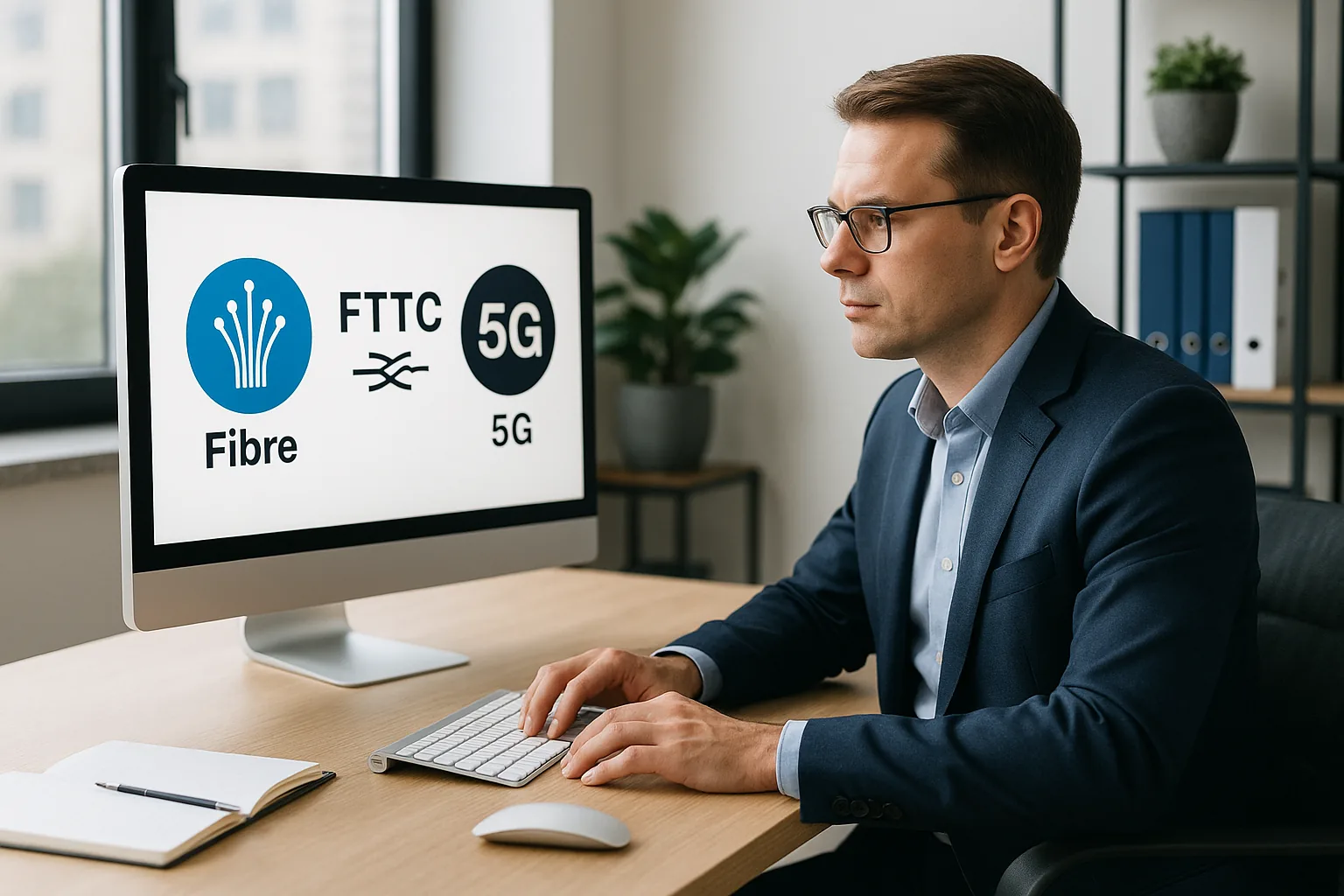 Rete fissa aziendale 2026: fibra, FTTC e 5G fisso — come scegliere per PMI e professionisti